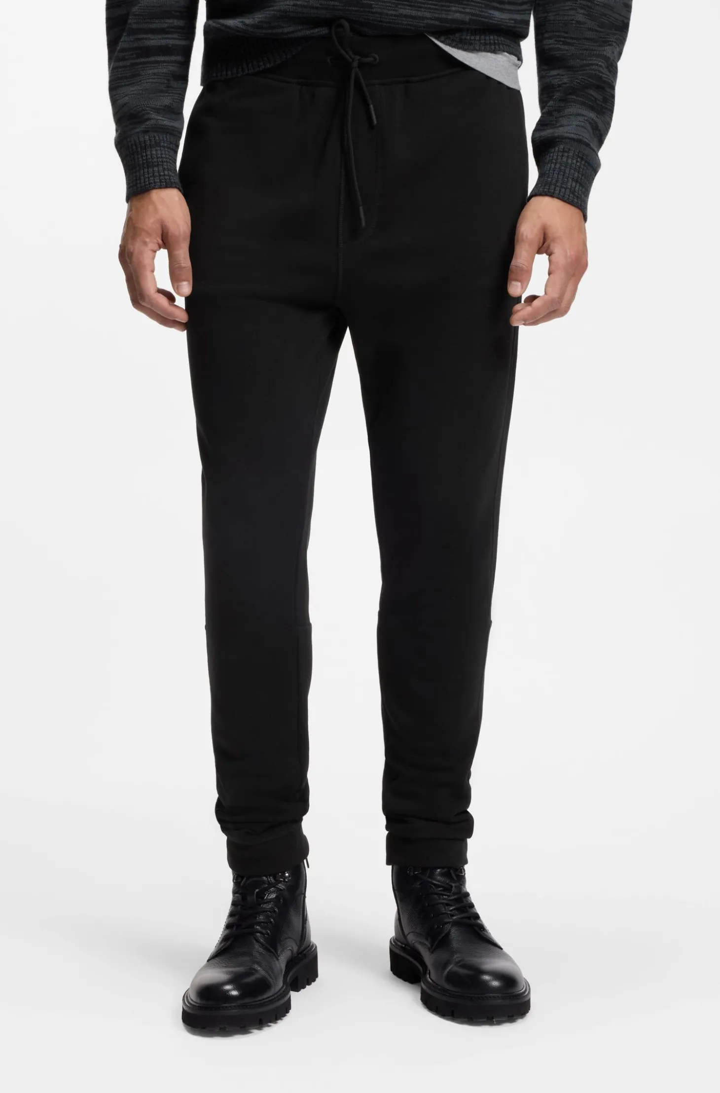 Jogginghose aus Baumwoll-Terry mit Logo-Aufnäher