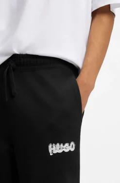 Jogginghose aus Baumwoll-Terry mit Logo-Print