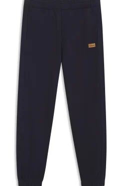 Jogginghose aus Baumwoll-Terry mit Logo-Badge