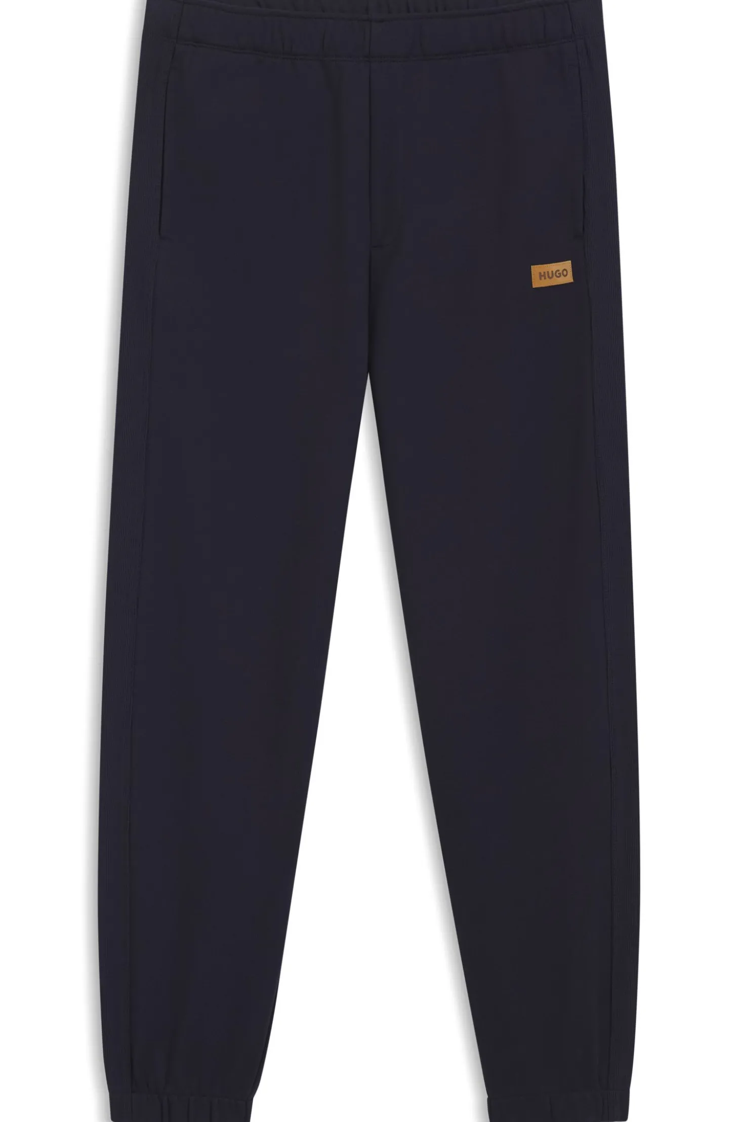 Jogginghose aus Baumwoll-Terry mit Logo-Badge