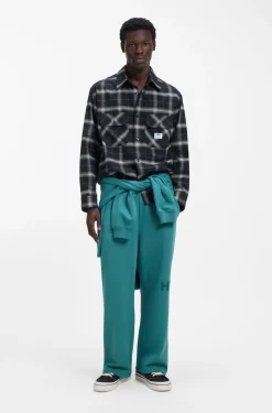 Jogginghose aus Baumwoll-Terry mit Logo-Print