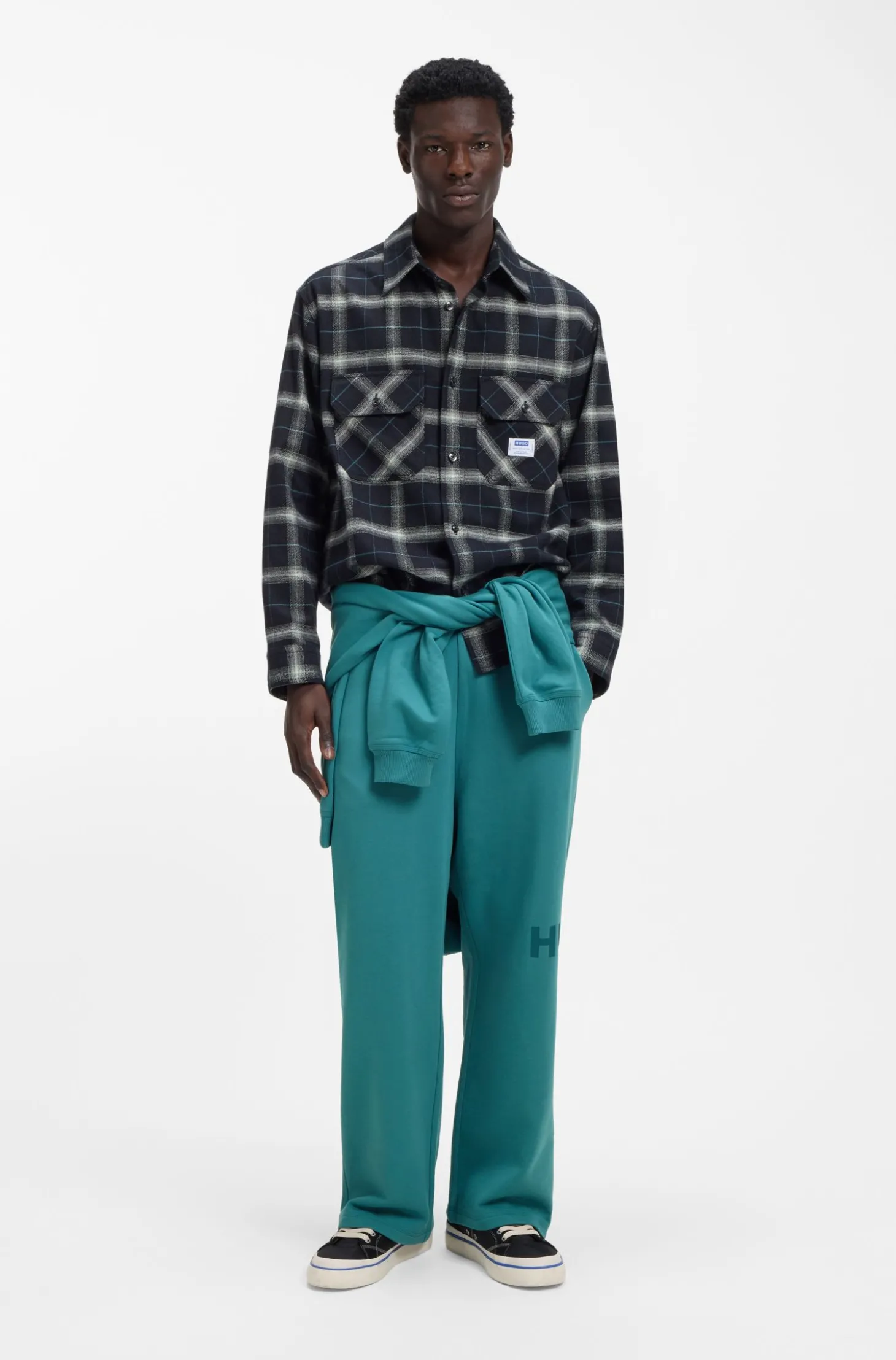 Jogginghose aus Baumwoll-Terry mit Logo-Print
