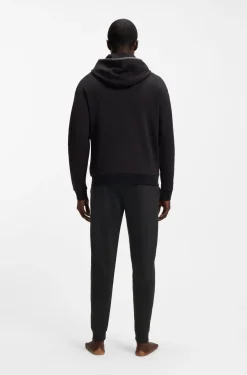 Jogginghose aus Baumwoll-Terry mit Logo und Streifen