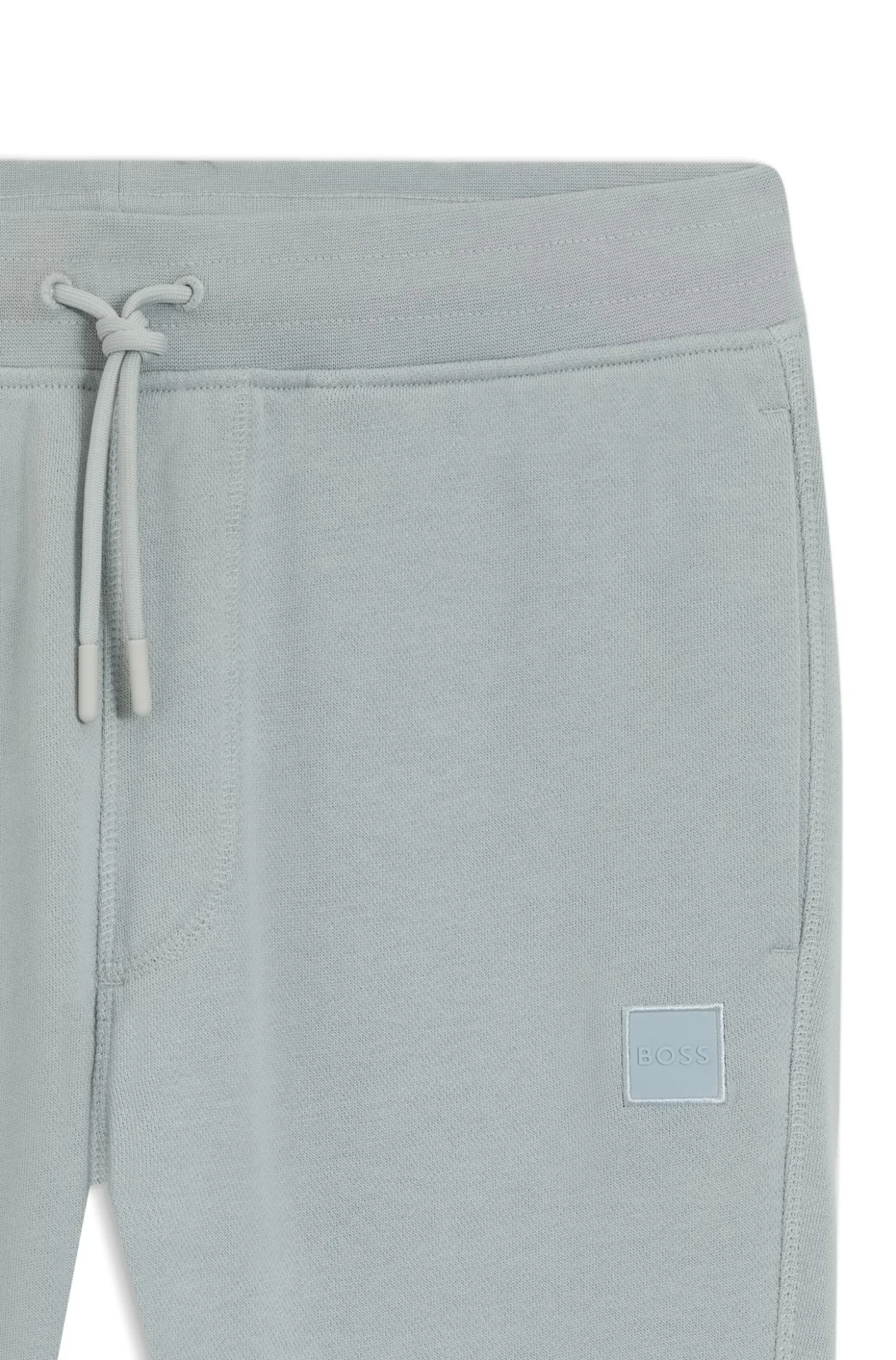 Jogginghose aus Baumwoll-Terry mit Logo-Aufnäher