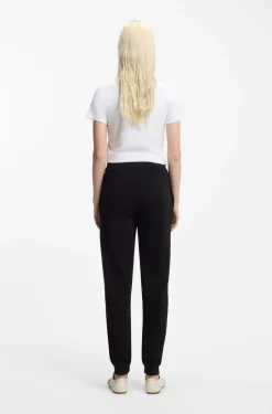 Jogginghose aus Baumwoll-Terry mit Logo-Stickerei