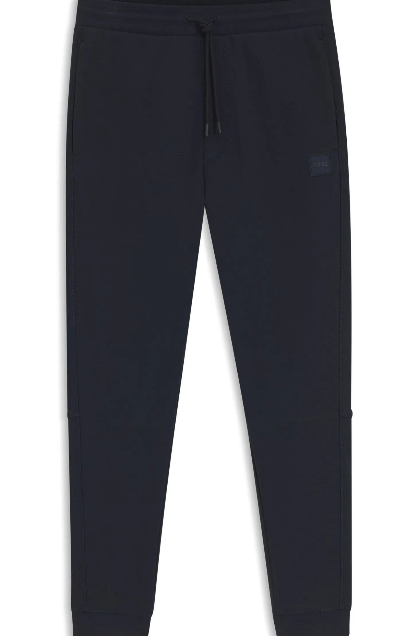 Jogginghose aus Baumwoll-Terry mit Logo-Aufnäher
