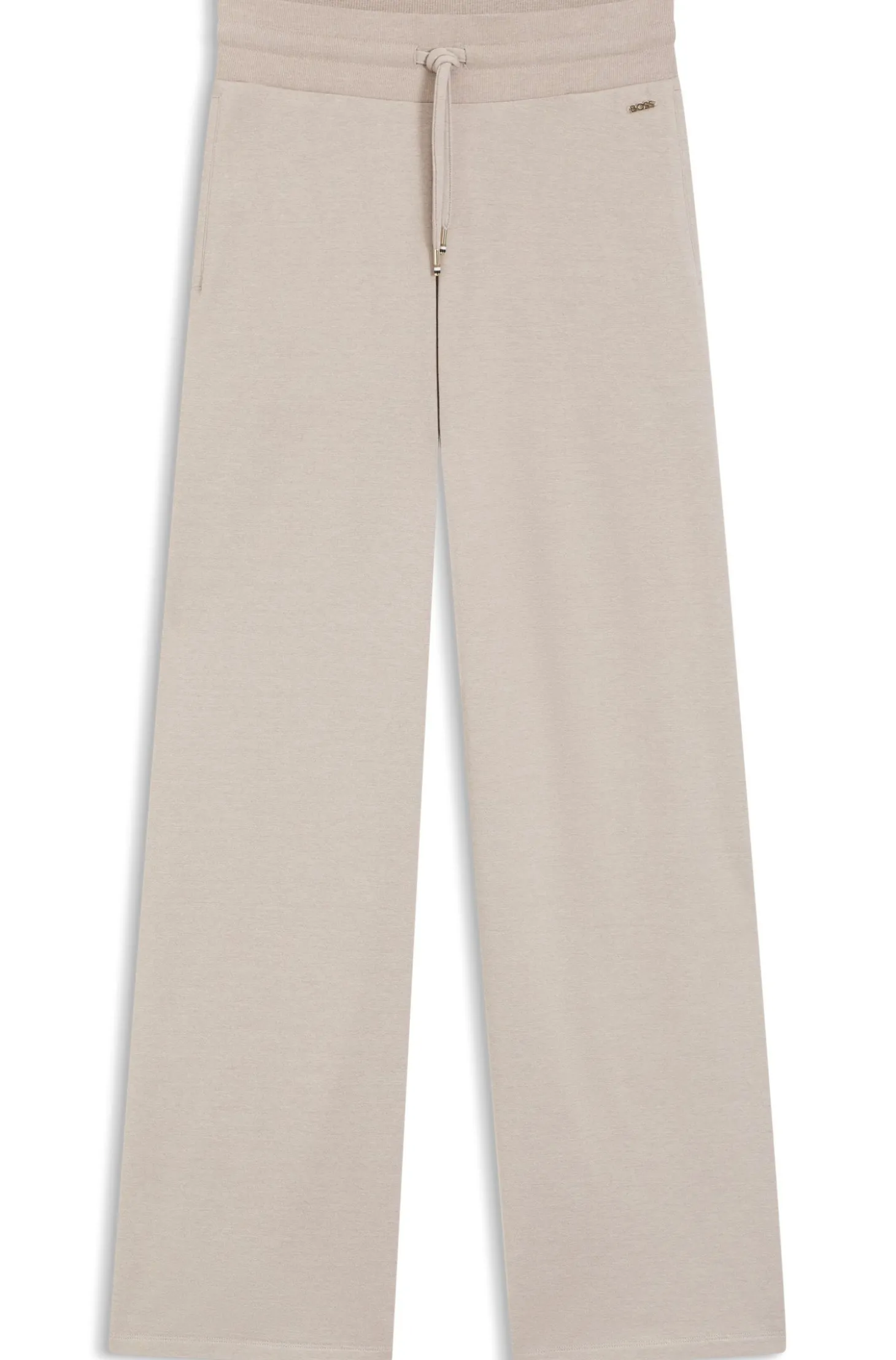 Jogginghose aus meliertem Jersey mit Logo-Applikation