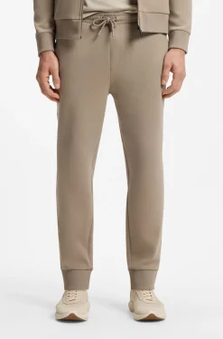 Jogginghose aus Stretch-Baumwolle mit Logo-Detail
