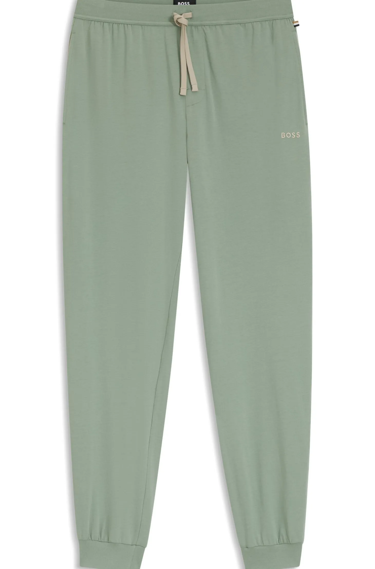 Jogginghose aus Stretch-Baumwolle mit Logo-Stickerei