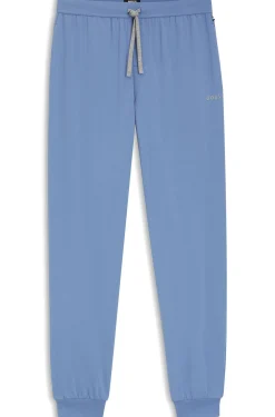 Jogginghose aus Stretch-Baumwolle mit Logo-Stickerei