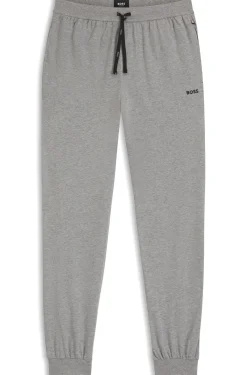 Jogginghose aus Stretch-Baumwolle mit Logo-Stickerei