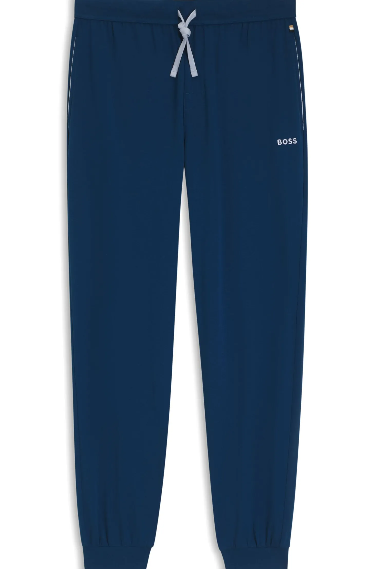 Jogginghose aus Stretch-Baumwolle mit Logo-Stickerei