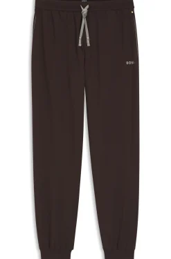 Jogginghose aus Stretch-Baumwolle mit Logo-Stickerei