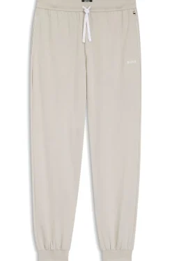 Jogginghose aus Stretch-Baumwolle mit Logo-Stickerei