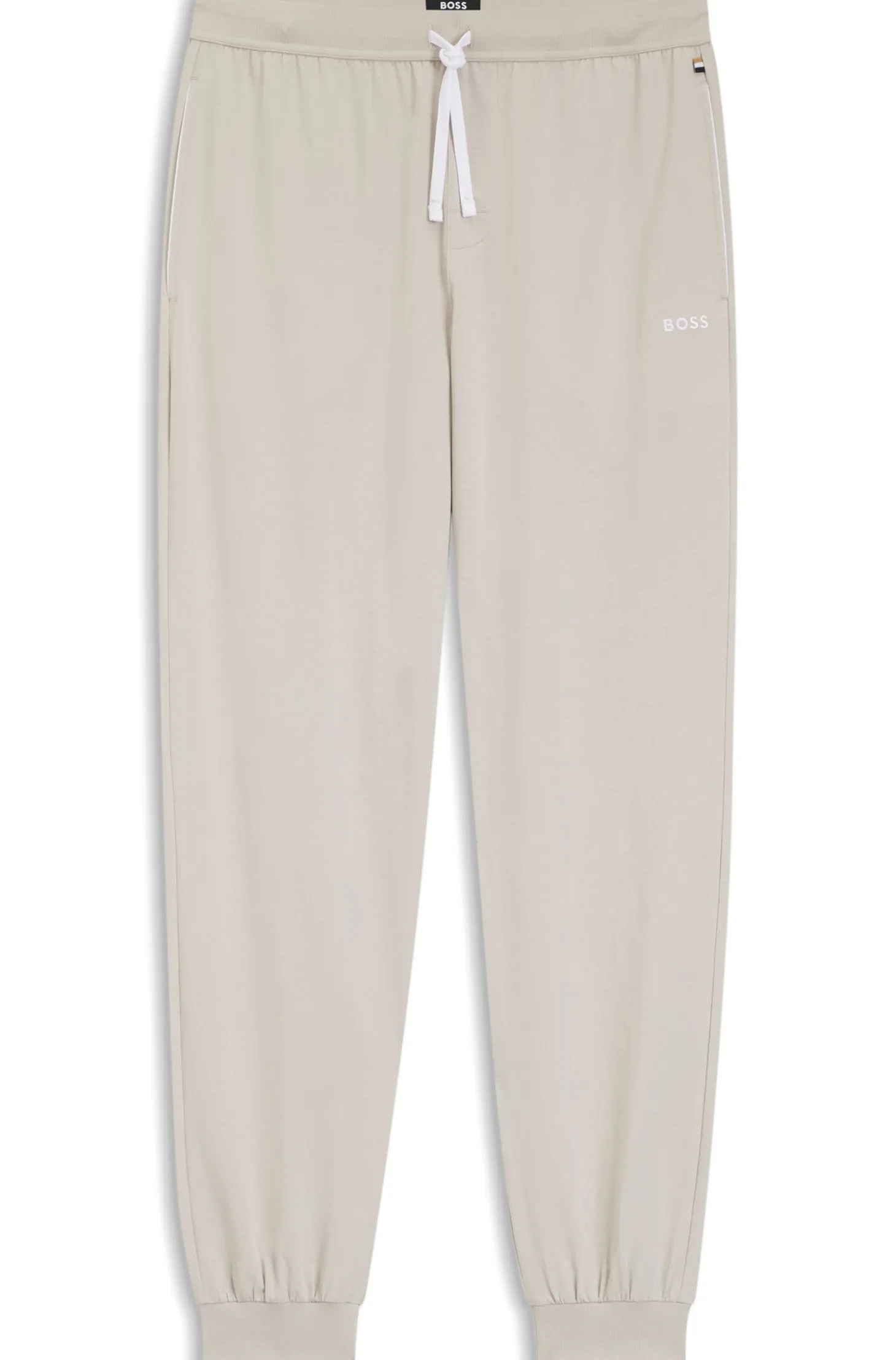 Jogginghose aus Stretch-Baumwolle mit Logo-Stickerei