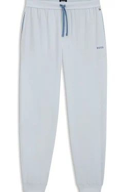 Jogginghose aus Stretch-Baumwolle mit Logo-Stickerei