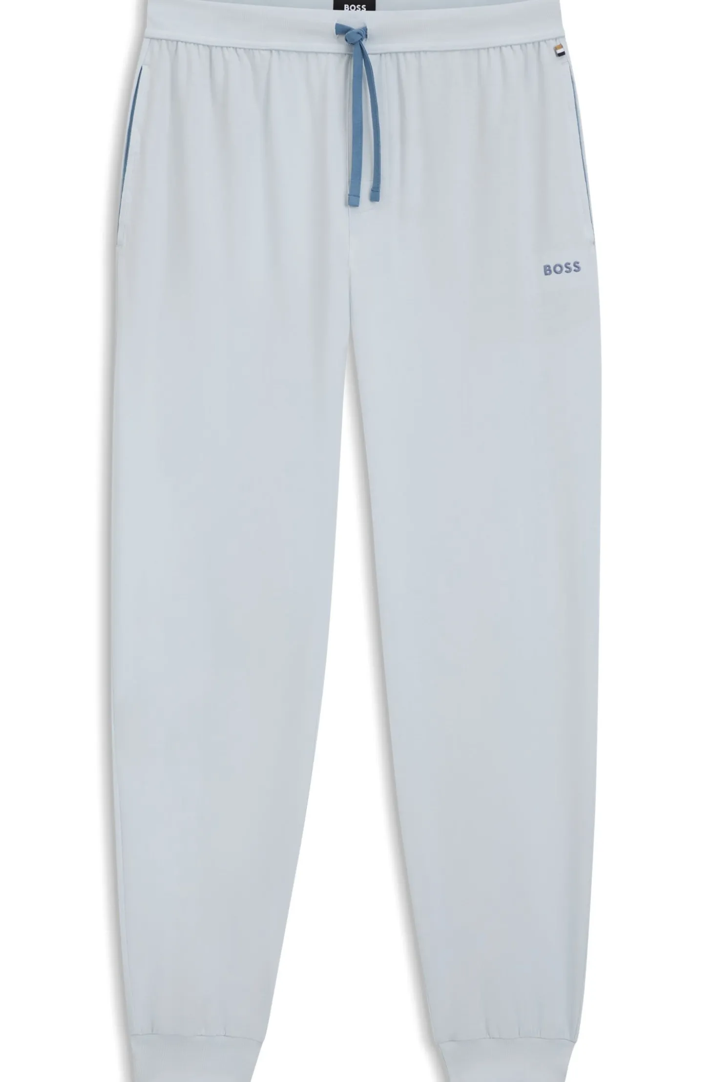 Jogginghose aus Stretch-Baumwolle mit Logo-Stickerei