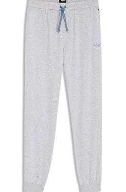 Jogginghose aus Stretch-Baumwolle mit Logo-Stickerei