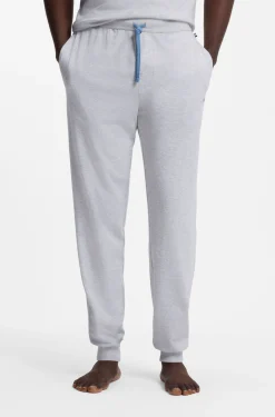Jogginghose aus Stretch-Baumwolle mit Logo-Stickerei