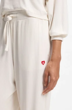 Jogginghose aus Stretch-Modal mit Herz-Logo