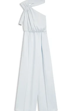 Jumpsuit mit One-Shoulder und Wickelfront