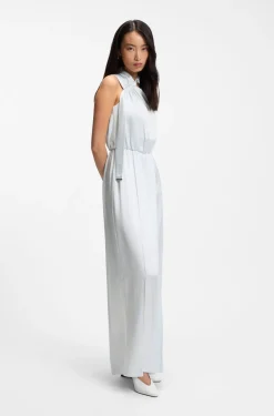 Jumpsuit mit One-Shoulder und Wickelfront