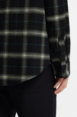 Kariertes Oversized Overshirt aus Baumwoll-Twill