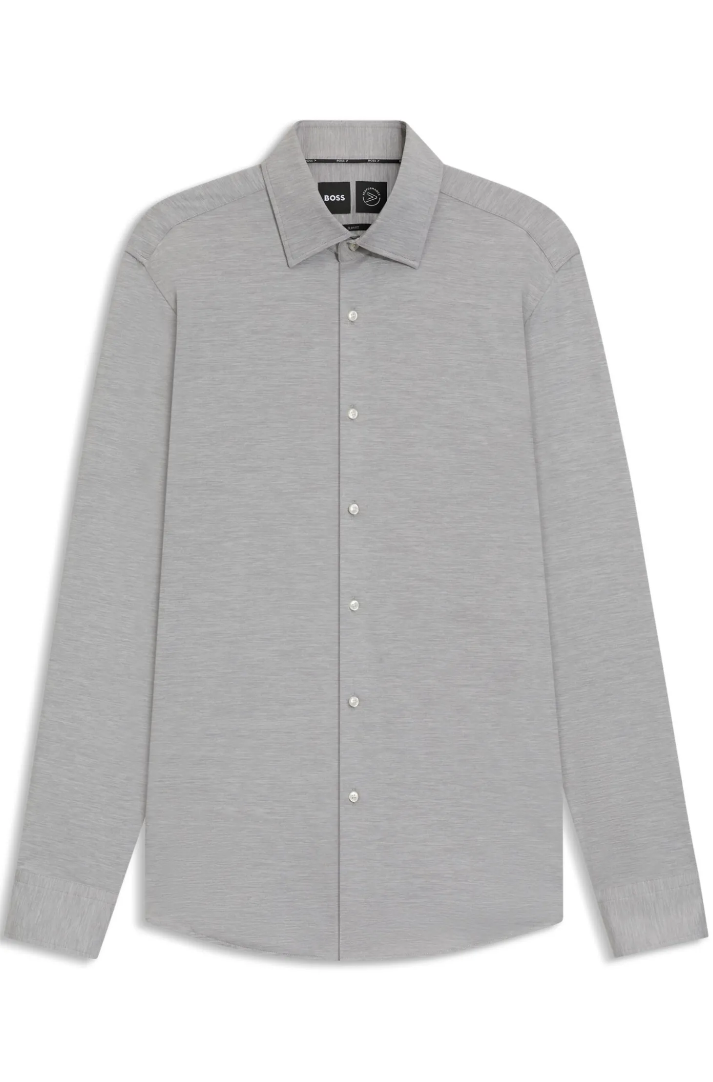 Kariertes Slim-Fit Hemd aus funktionalem Stretch-Flanell mit gebürstetem Finish