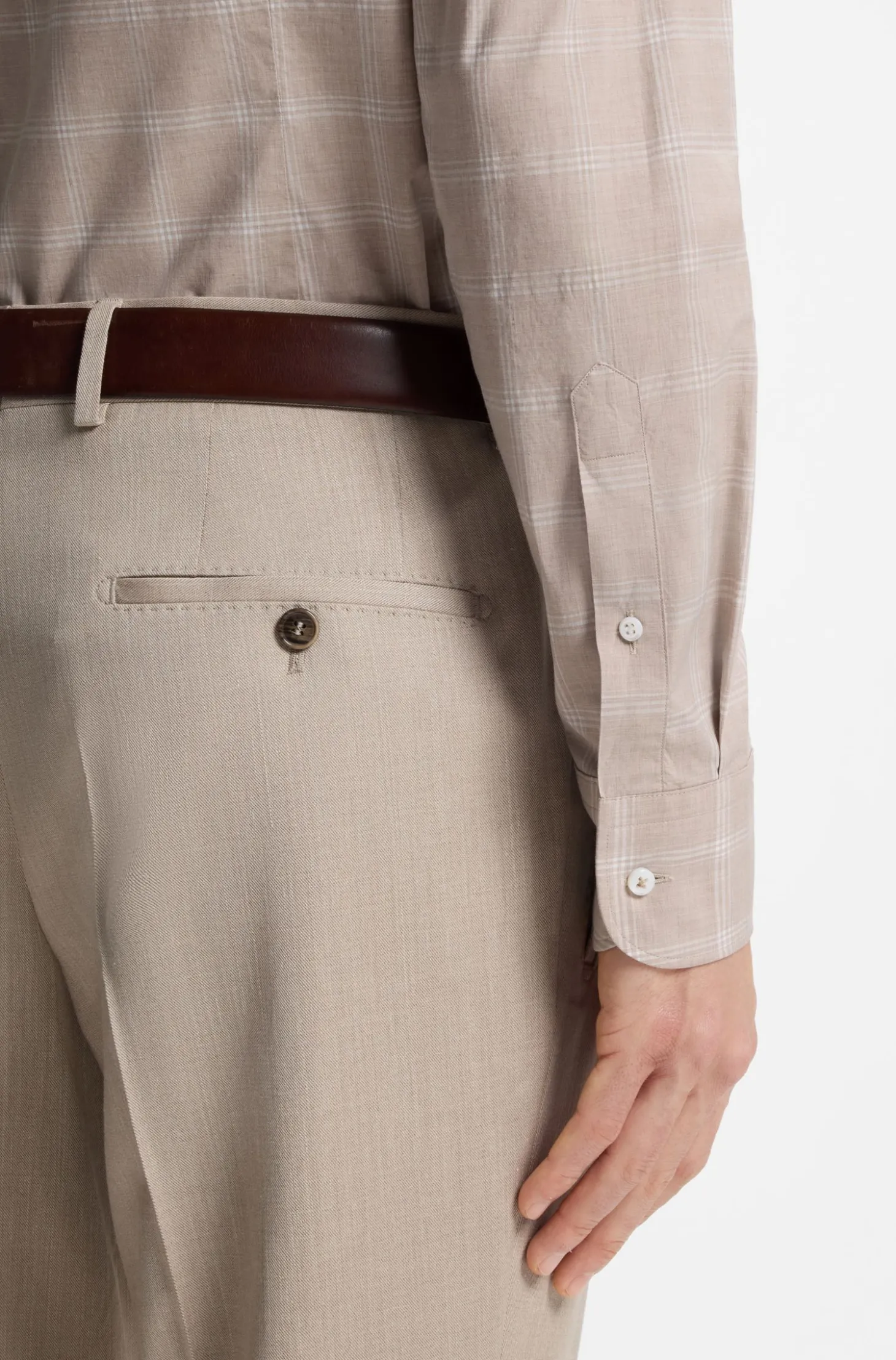 Kariertes Slim-Fit Hemd aus in Italien gefertigter Baumwolle