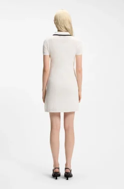 Kleid aus Baumwolle mit Polokragen