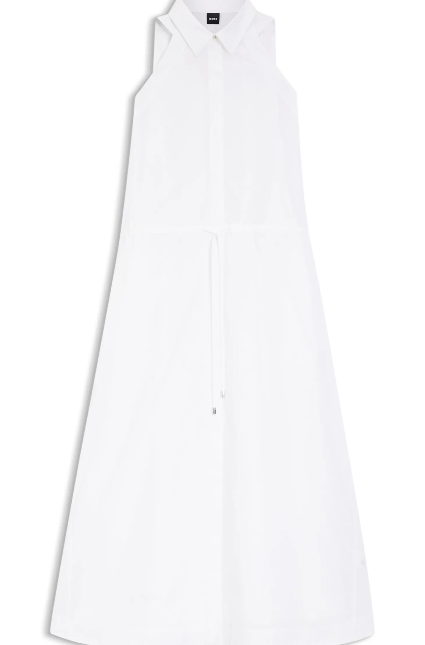 Kleid aus Baumwoll-Popeline mit Tunnelzugbund