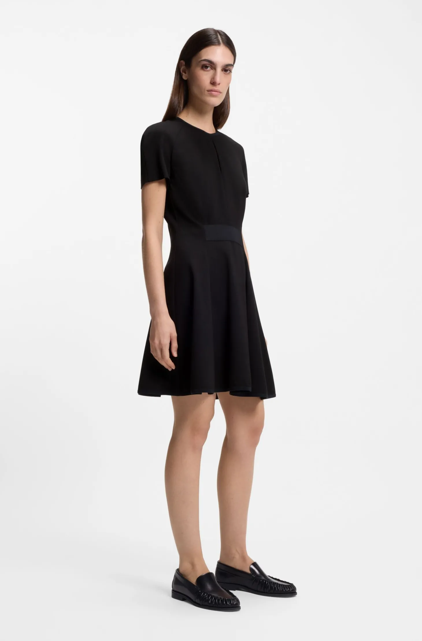Kleid aus Stretch-Jersey mit Schlüsselloch-Ausschnitt