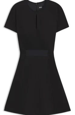 Kleid aus Stretch-Jersey mit Schlüsselloch-Ausschnitt