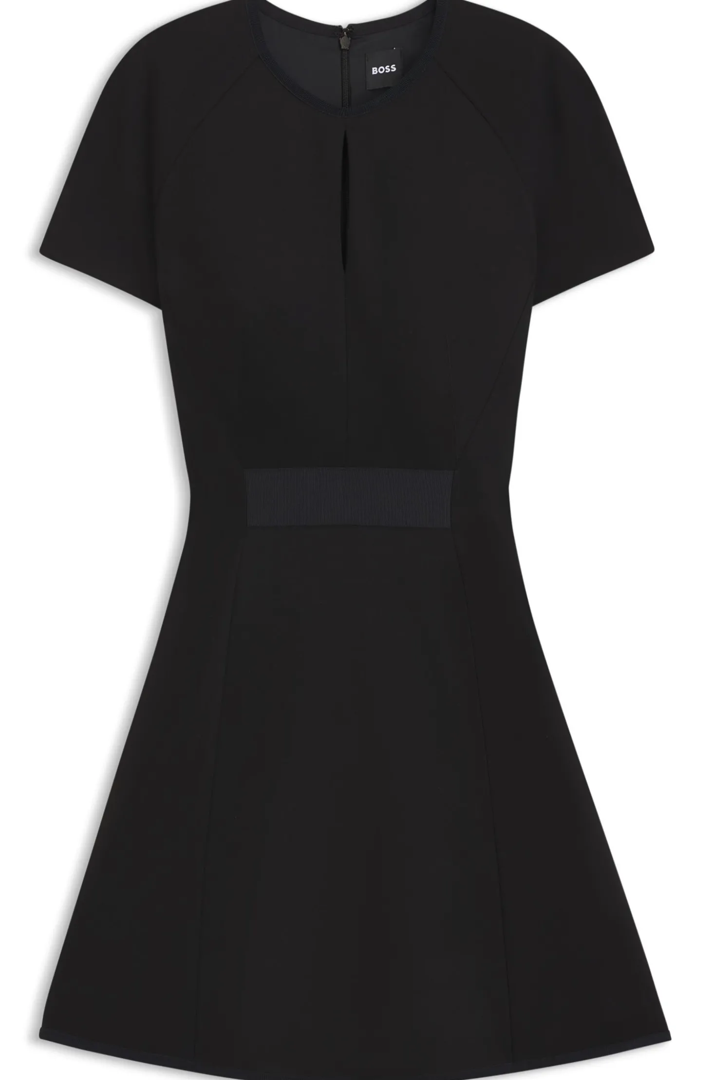 Kleid aus Stretch-Jersey mit Schlüsselloch-Ausschnitt