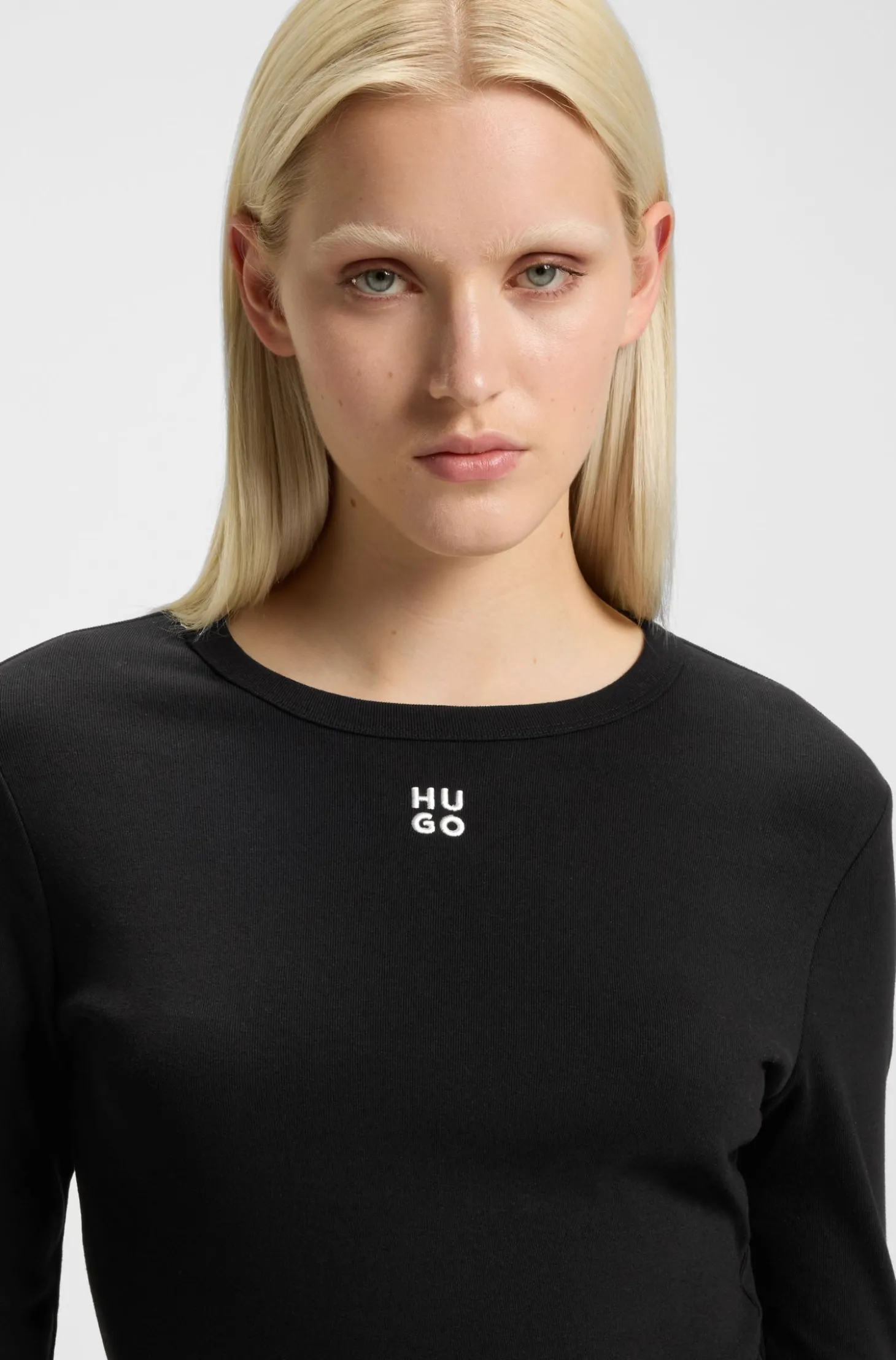 Kleid aus Stretch-Jersey mit Stack-Logo