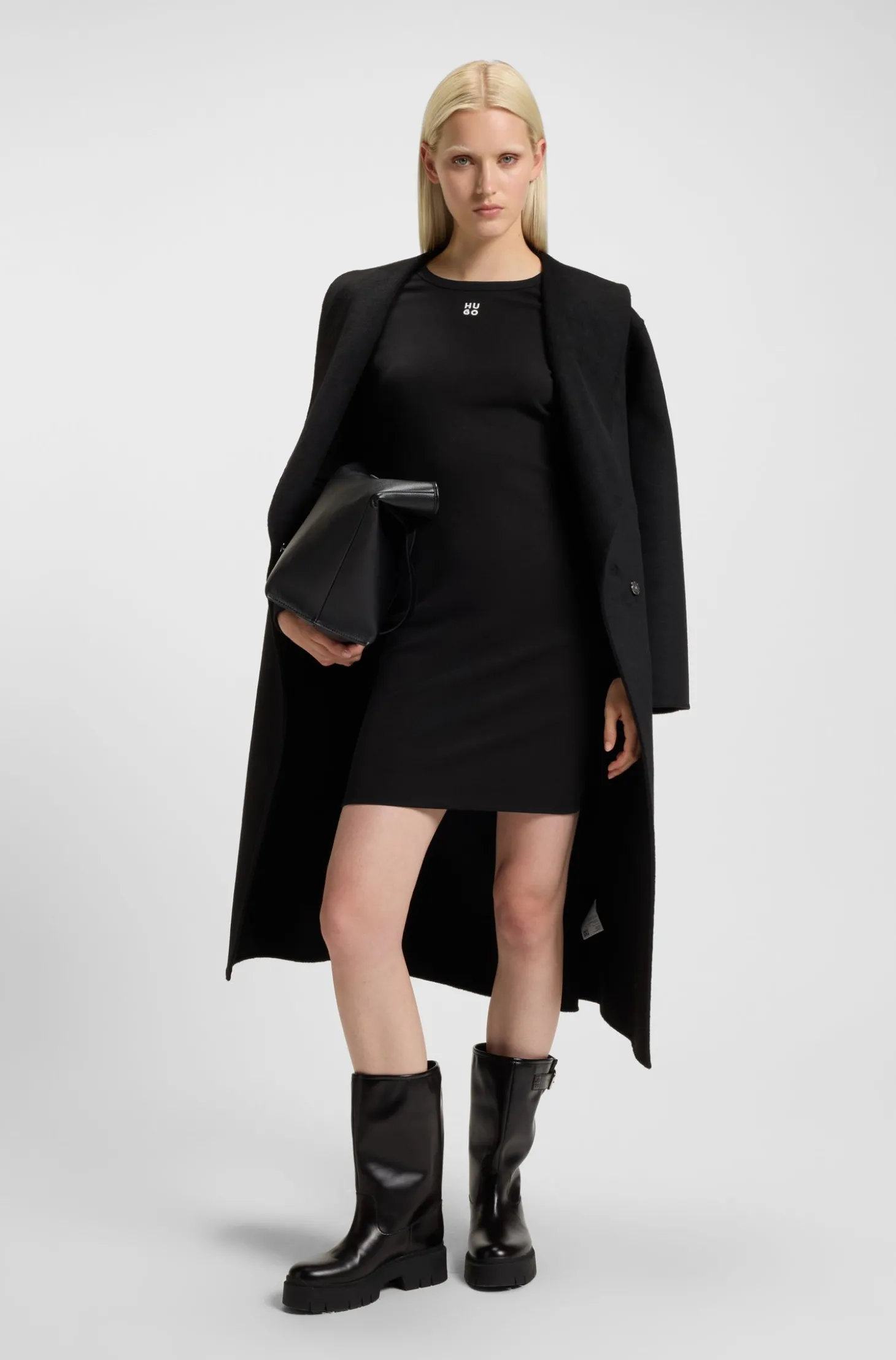 Kleid aus Stretch-Jersey mit Stack-Logo