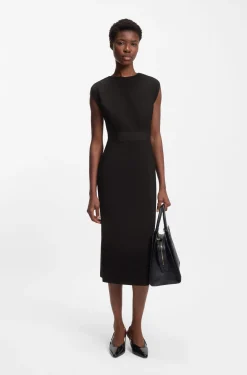 Kleid aus Stretch-Jersey mit Taillen-Detail