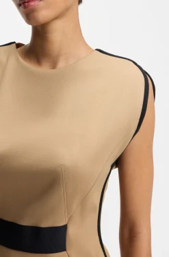 Kleid aus Stretch-Jersey mit Taillen-Detail