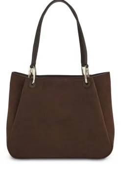 Kleine Tote Bag mit goldfarbenen Metalldetails
