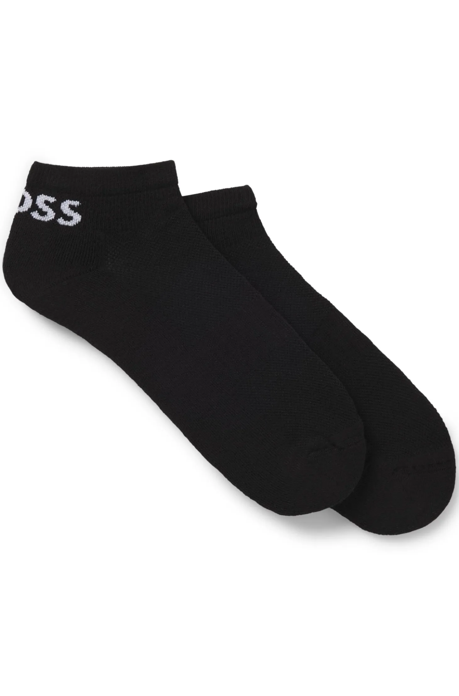 Knöchellange Socken aus Stretch-Gewebe im Zweierpack