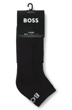 Knöchellange Socken aus Stretch-Gewebe im Zweierpack