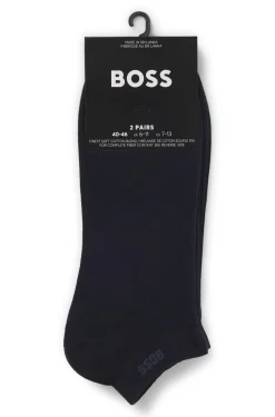 Knöchellange Socken aus Stretch-Gewebe im Zweierpack