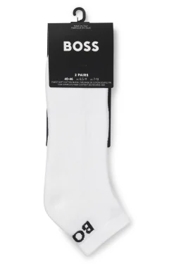 Knöchellange Socken aus Stretch-Gewebe im Zweierpack
