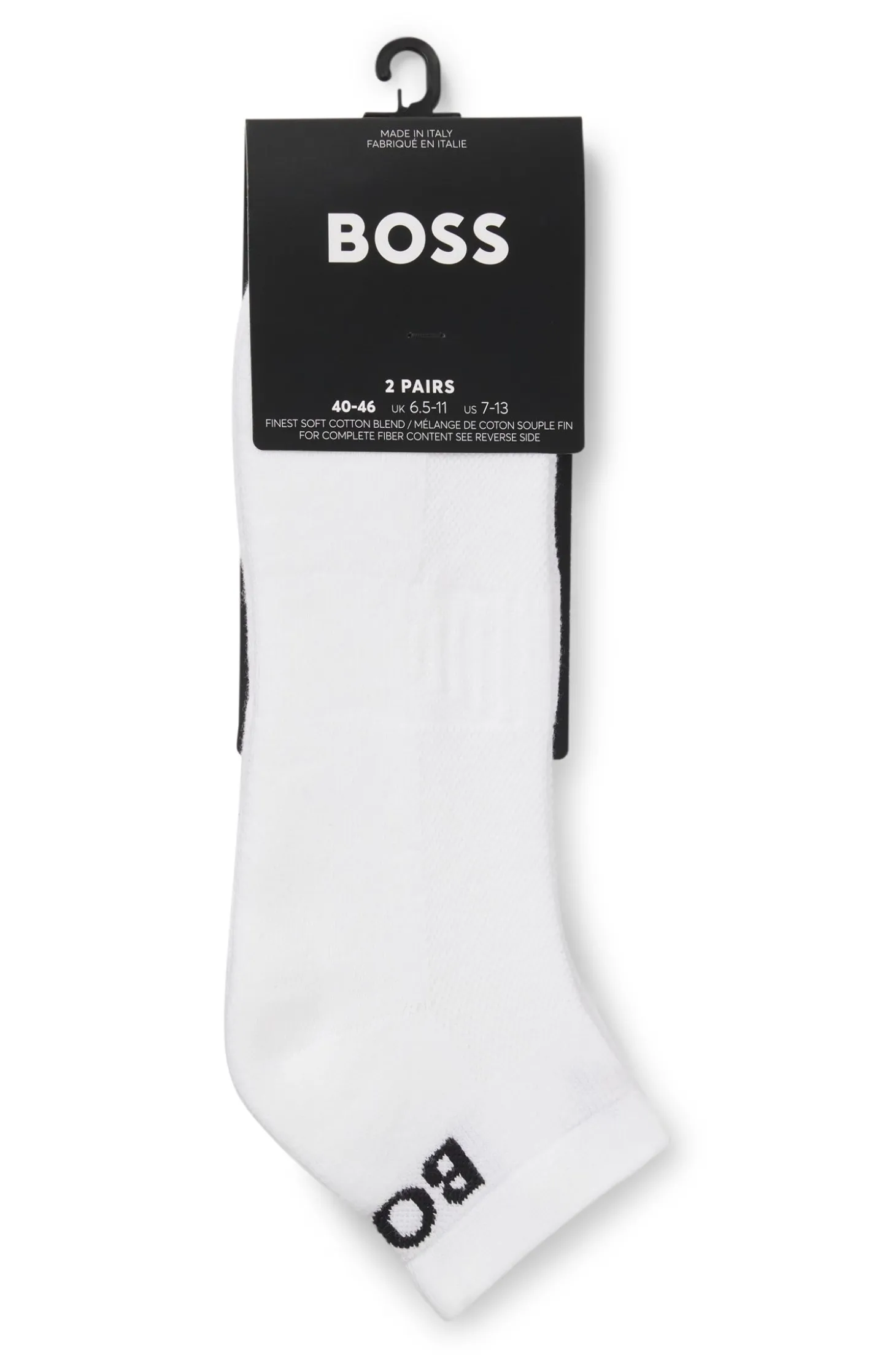 Knöchellange Socken aus Stretch-Gewebe im Zweierpack