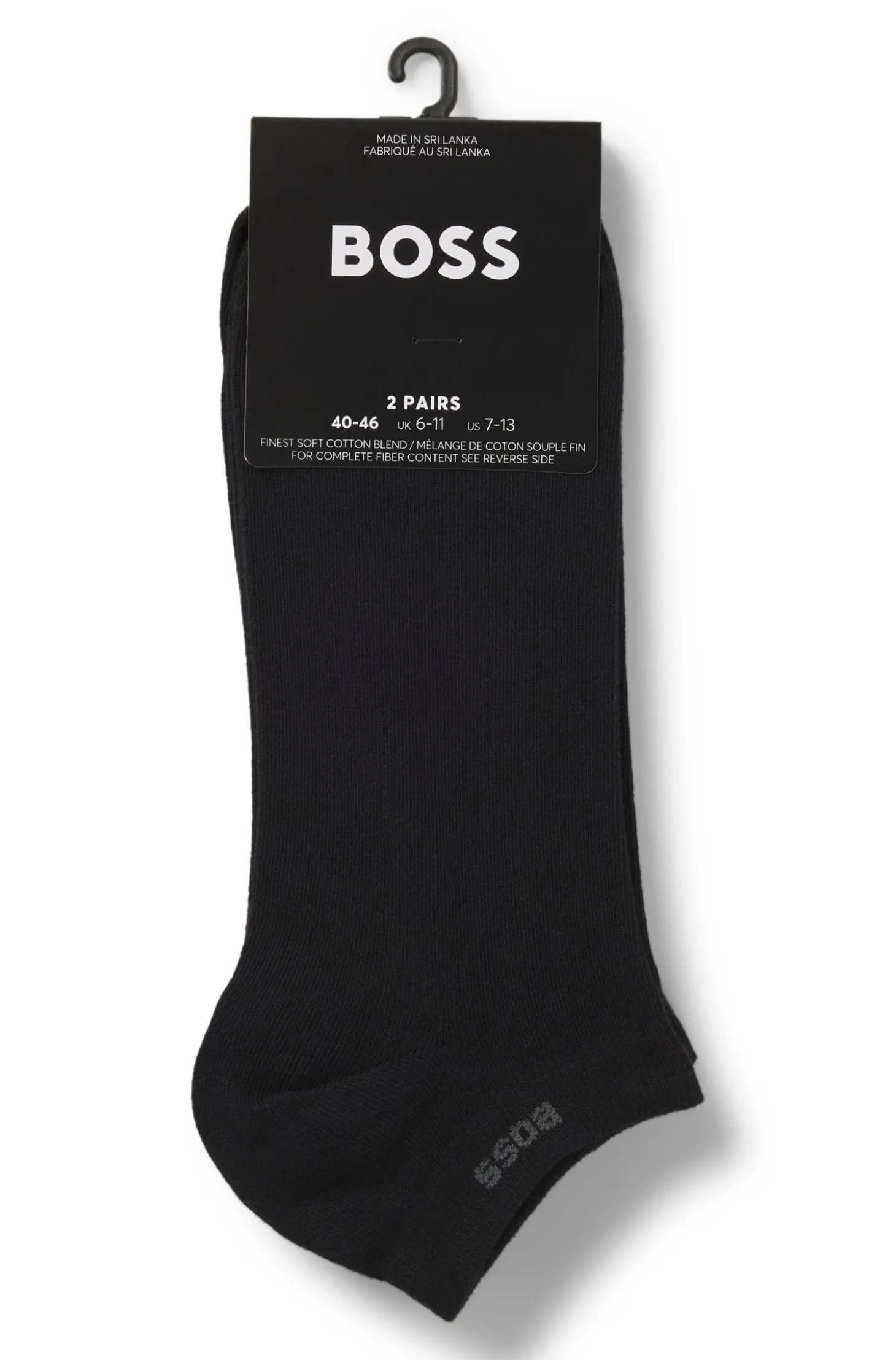 Knöchellange Socken aus Stretch-Gewebe im Zweierpack