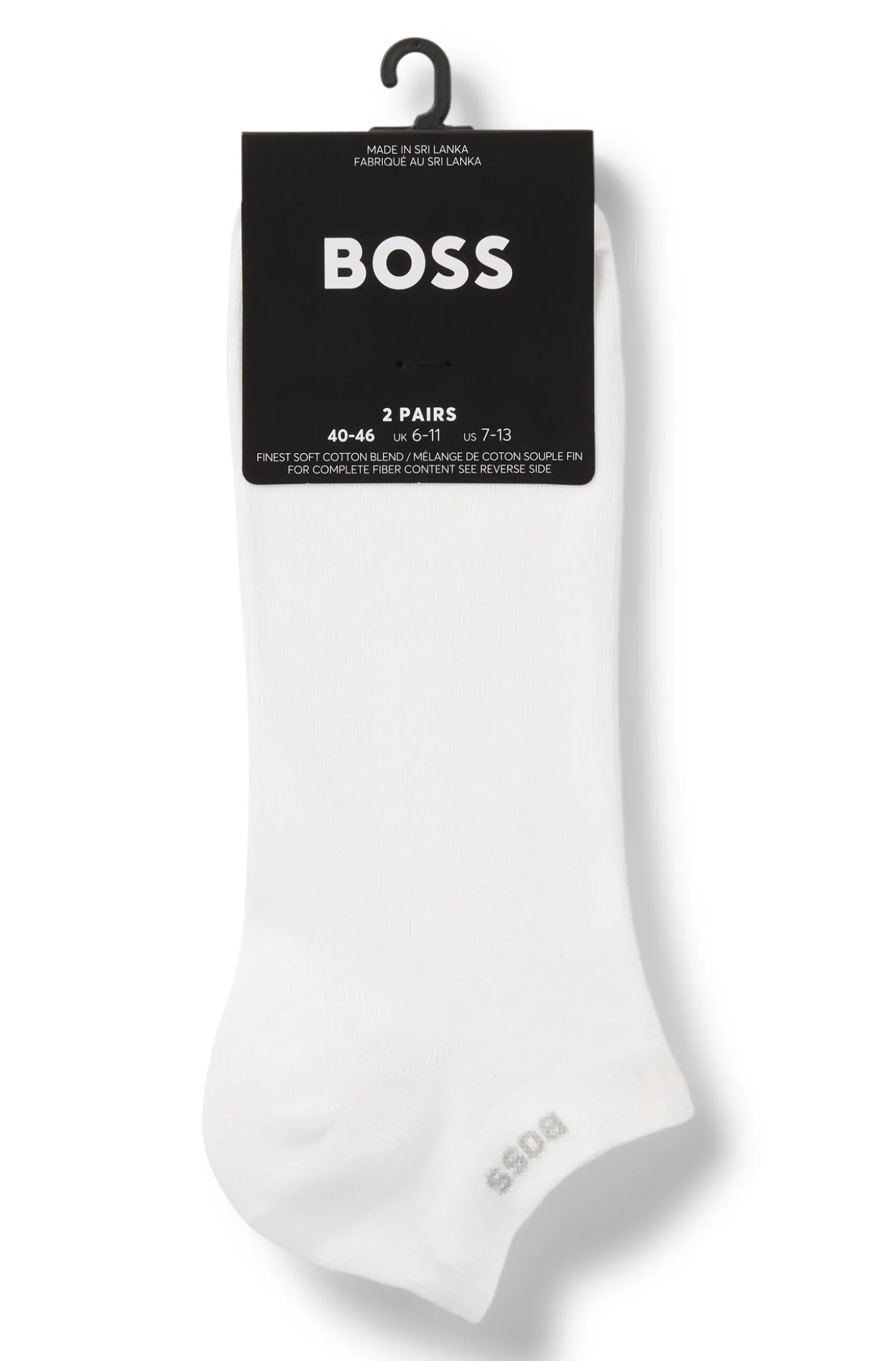 Knöchellange Socken aus Stretch-Gewebe im Zweierpack
