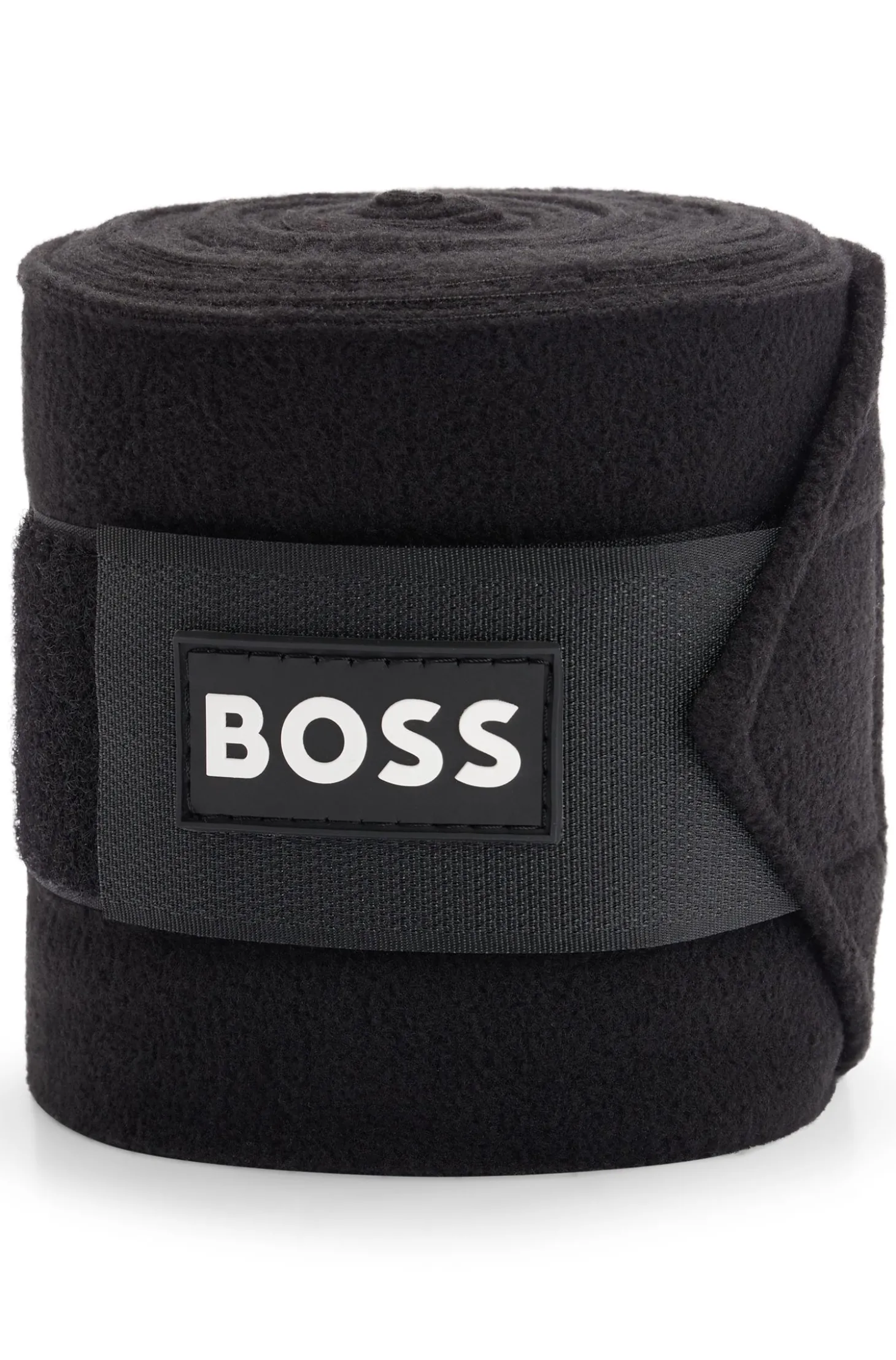Kompressionsbandagen mit kontrastfarbenem Branding und Riptape-Verschluss