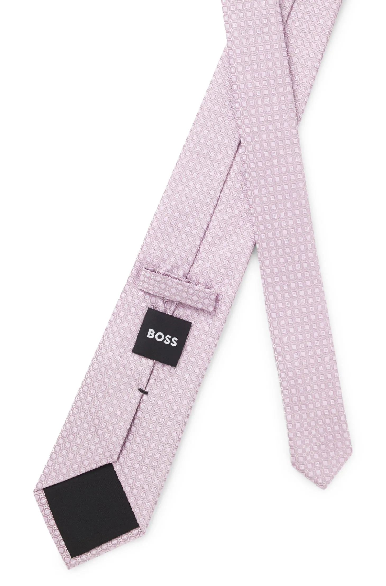 Krawatte aus Seiden-Mix mit Jacquard-Web-Dessin