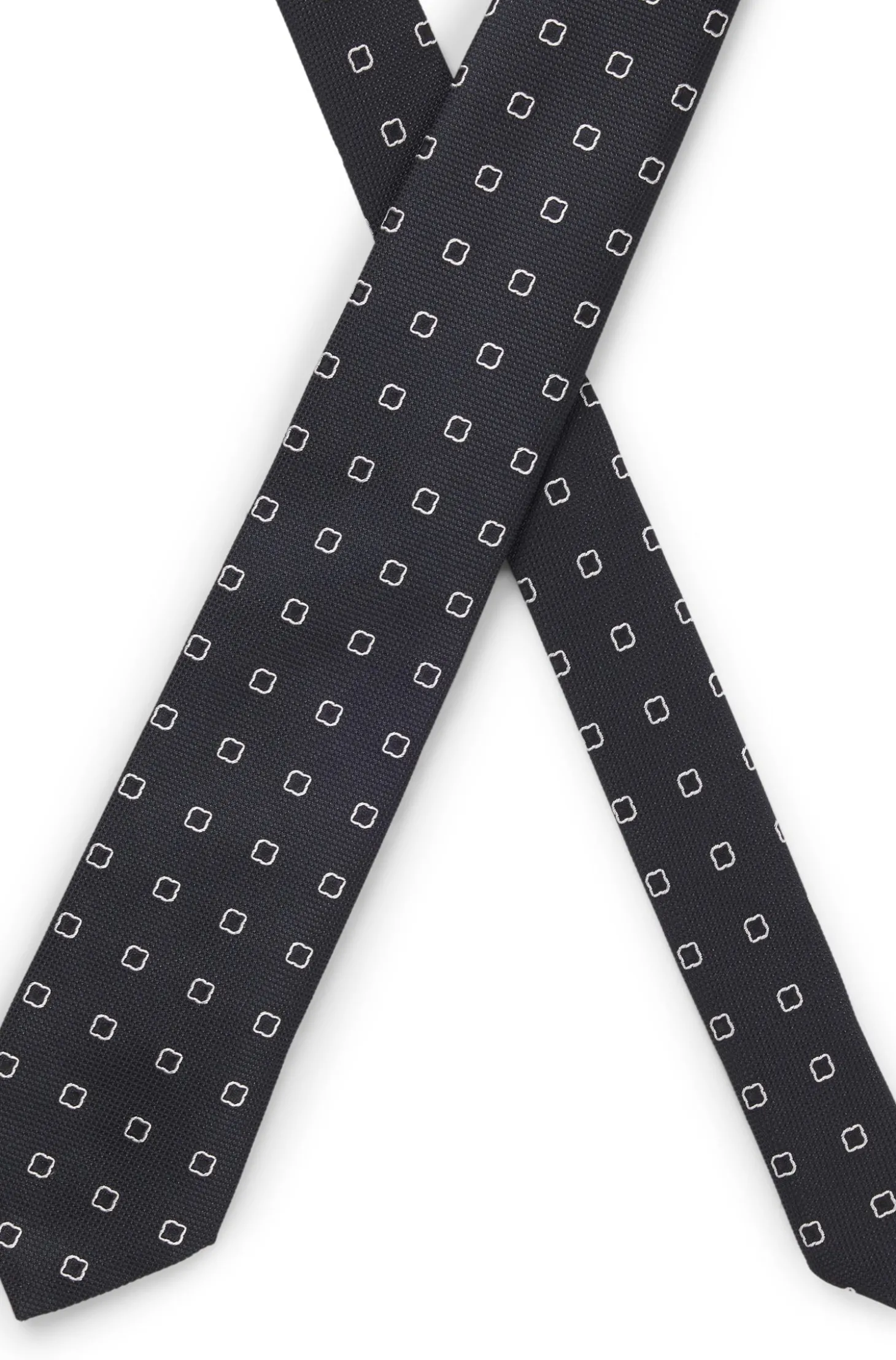 Krawatte aus Seiden-Mix mit Jacquard-Muster
