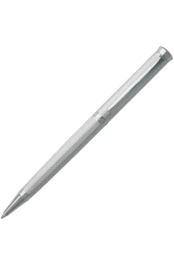Kugelschreiber mit Chrom-Beschichtung und Rauten-Gravur